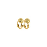 Coin Hoops, Medallion Earrings, Huggie Hoop Earrings, Huggie Earrings, Coin Charm Earrings, Gold Coin Earrings, Huggie Coin Jewelry    12x5.5mm