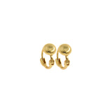Coin Hoops, Medallion Earrings, Huggie Hoop Earrings, Huggie Earrings, Coin Charm Earrings, Gold Coin Earrings, Huggie Coin Jewelry    12x5.5mm