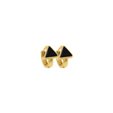 Enamel Triangle Earrings,Geometric Earrings,Multicolor Enamel Earrings,Enamel Jewelry,Triangle Enamel Earrings   12.5x7.5mm