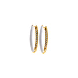 Enamel Huggie Hoop Earrings, Multicolor Tiny Hoops, Enamel Earrings, Dainty Hoops, CZ Crystal Huggies Hoops, Rainbow Hoops,Tiny Hoops    26.5x15mm