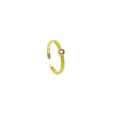 Drop-Shaped Zircon Ring, Adjustable Enamel Ring With Opening, Ladies Birthday Gift, Couple Jewelry    2x19.5mm