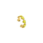 Enamel Ring Gold Heart Ring Open Adjustable Minimalist Gold Stacking Ring Dainty Ring for Birthday Christmas Jewelry    6x22mm