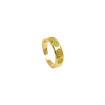 Enamel Happy Smiling Face Open Rings for Women Punk Hip Hop Adjustable Ring Fashion Jewelry Best Gift    6x22mm