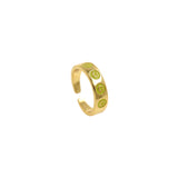 Enamel Happy Smiling Face Open Rings for Women Punk Hip Hop Adjustable Ring Fashion Jewelry Best Gift    6x22mm