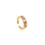 Enamel Happy Smiling Face Open Rings for Women Punk Hip Hop Adjustable Ring Fashion Jewelry Best Gift    6x22mm