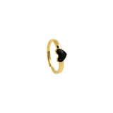 Trendy Double Heart Colored Enamel Rings, Vintage Heart Rings, Brass Enamel Cuff Open Heart Ring, Chunky Heart Ring    21x7mm