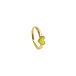 Trendy Double Heart Colored Enamel Rings, Vintage Heart Rings, Brass Enamel Cuff Open Heart Ring, Chunky Heart Ring    21x7mm