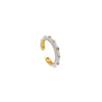 Colorful Enamel Stack Rings, Multi- Color Enamel Band, Colored Stacking Rings,Dainty Crystal Enamel Gold Rings, Jewelry Ring For Women    23x4mm