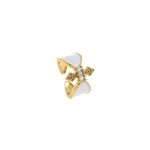 Delicate Enamel Ring-Adjustable Zircon Ring Jewelry Gift   21.5x17mm