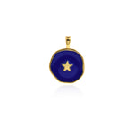 Geometric Enamel Star Pendant-Enamel Celestial Pendant-Suitable For Bracelet And Necklace Making    18.5x14mm