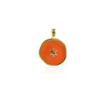 Enamel Polaris Pendant, Star Necklace, Enamel Star Charm, Enamel Charm, DIY Jewelry Making Accessories   18.5x14mm