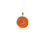 Enamel Polaris Pendant, Star Necklace, Enamel Star Charm, Enamel Charm, DIY Jewelry Making Accessories   18.5x14mm