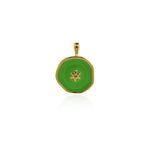 Enamel Polaris Pendant, Star Necklace, Enamel Star Charm, Enamel Charm, DIY Jewelry Making Accessories   18.5x14mm