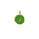 Enamel Polaris Pendant, Star Necklace, Enamel Star Charm, Enamel Charm, DIY Jewelry Making Accessories   18.5x14mm