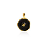 Enamel Polaris Pendant, Star Necklace, Enamel Star Charm, Enamel Charm, DIY Jewelry Making Accessories   18.5x14mm