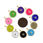 Enamel Polaris Pendant, Star Necklace, Enamel Star Charm, Enamel Charm, DIY Jewelry Making Accessories   18.5x14mm