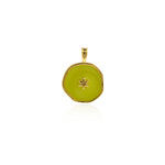 Enamel Polaris Pendant, Star Necklace, Enamel Star Charm, Enamel Charm, DIY Jewelry Making Accessories   18.5x14mm