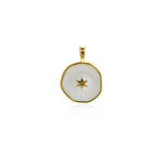 Enamel Polaris Pendant, Star Necklace, Enamel Star Charm, Enamel Charm, DIY Jewelry Making Accessories   18.5x14mm