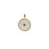 Enamel Polaris Pendant, Star Necklace, Enamel Star Charm, Enamel Charm, DIY Jewelry Making Accessories   18.5x14mm