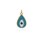 Enamel Evil Eye Charm Pendant Fashion Romantic Sweet Neon Colorful , Women's Girl Party Necklace Pendant Jewelry Gift For Her    20.5x12.5mm