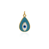Enamel Evil Eye Charm Pendant Fashion Romantic Sweet Neon Colorful , Women's Girl Party Necklace Pendant Jewelry Gift For Her    20.5x12.5mm