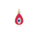 Enamel Evil Eye Charm Pendant Fashion Romantic Sweet Neon Colorful , Women's Girl Party Necklace Pendant Jewelry Gift For Her    20.5x12.5mm
