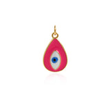 Enamel Evil Eye Charm Pendant Fashion Romantic Sweet Neon Colorful , Women's Girl Party Necklace Pendant Jewelry Gift For Her    20.5x12.5mm