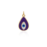 Enamel Evil Eye Charm Pendant Fashion Romantic Sweet Neon Colorful , Women's Girl Party Necklace Pendant Jewelry Gift For Her    20.5x12.5mm