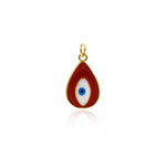 Enamel Evil Eye Charm Pendant Fashion Romantic Sweet Neon Colorful , Women's Girl Party Necklace Pendant Jewelry Gift For Her    20.5x12.5mm