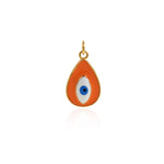 Enamel Evil Eye Charm Pendant Fashion Romantic Sweet Neon Colorful , Women's Girl Party Necklace Pendant Jewelry Gift For Her    20.5x12.5mm