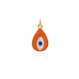 Enamel Evil Eye Charm Pendant Fashion Romantic Sweet Neon Colorful , Women's Girl Party Necklace Pendant Jewelry Gift For Her    20.5x12.5mm