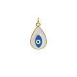 Enamel Evil Eye Charm Pendant Fashion Romantic Sweet Neon Colorful , Women's Girl Party Necklace Pendant Jewelry Gift For Her    20.5x12.5mm