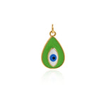 Enamel Evil Eye Charm Pendant Fashion Romantic Sweet Neon Colorful , Women's Girl Party Necklace Pendant Jewelry Gift For Her    20.5x12.5mm