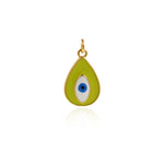 Enamel Evil Eye Charm Pendant Fashion Romantic Sweet Neon Colorful , Women's Girl Party Necklace Pendant Jewelry Gift For Her    20.5x12.5mm