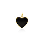 Minimalist Enamel Heart Pendant-Minimalist Bracelet/Necklace Accessories   15x14.5mm