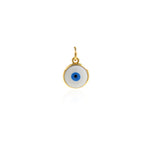 Exquisite round enamel Evil Eye Pendant-Protective Pendant-Religious Jewellery Making   10mm