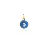 Exquisite round enamel Evil Eye Pendant-Protective Pendant-Religious Jewellery Making   10mm