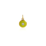 Exquisite round enamel Evil Eye Pendant-Protective Pendant-Religious Jewellery Making   10mm