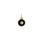 Exquisite round enamel Evil Eye Pendant-Protective Pendant-Religious Jewellery Making   10mm