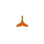 Enamel Fish Tail Pendant-Animal Jewelry-Suitable For Bracelets, Necklaces, Jewelry Accessories   18x17.5mm