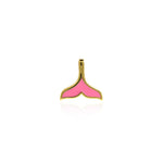 Enamel Fish Tail Pendant-Animal Jewelry-Suitable For Bracelets, Necklaces, Jewelry Accessories   18x17.5mm