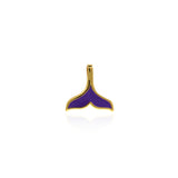 Enamel Fish Tail Pendant-Animal Jewelry-Suitable For Bracelets, Necklaces, Jewelry Accessories   18x17.5mm