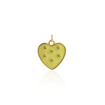Minimalist Enamel Strawberry Pendant-DIY Jewelry Accessories  20.5x19mm