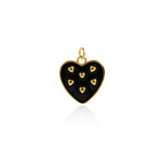 Minimalist Enamel Strawberry Pendant-DIY Jewelry Accessories  20.5x19mm