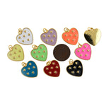 Minimalist Enamel Strawberry Pendant-DIY Jewelry Accessories  20.5x19mm