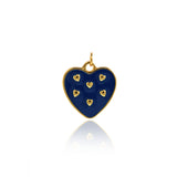 Minimalist Enamel Strawberry Pendant-DIY Jewelry Accessories  20.5x19mm