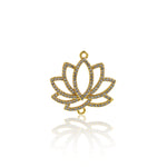 Minimalist Micro Pavé Flower of Life Connector-DIY Jewelry Accessories   24.5x24mm
