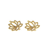 Minimalist Micro Pavé Flower of Life Connector-DIY Jewelry Accessories   24.5x24mm