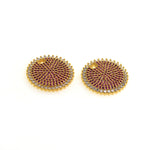 Delicate Micropavé Round Pendant-DIY Jewelry Accessories   19mm