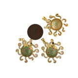 Shiny Micropavé Octopus Pendant-DIY Jewelry Accessories  28.5x28mm